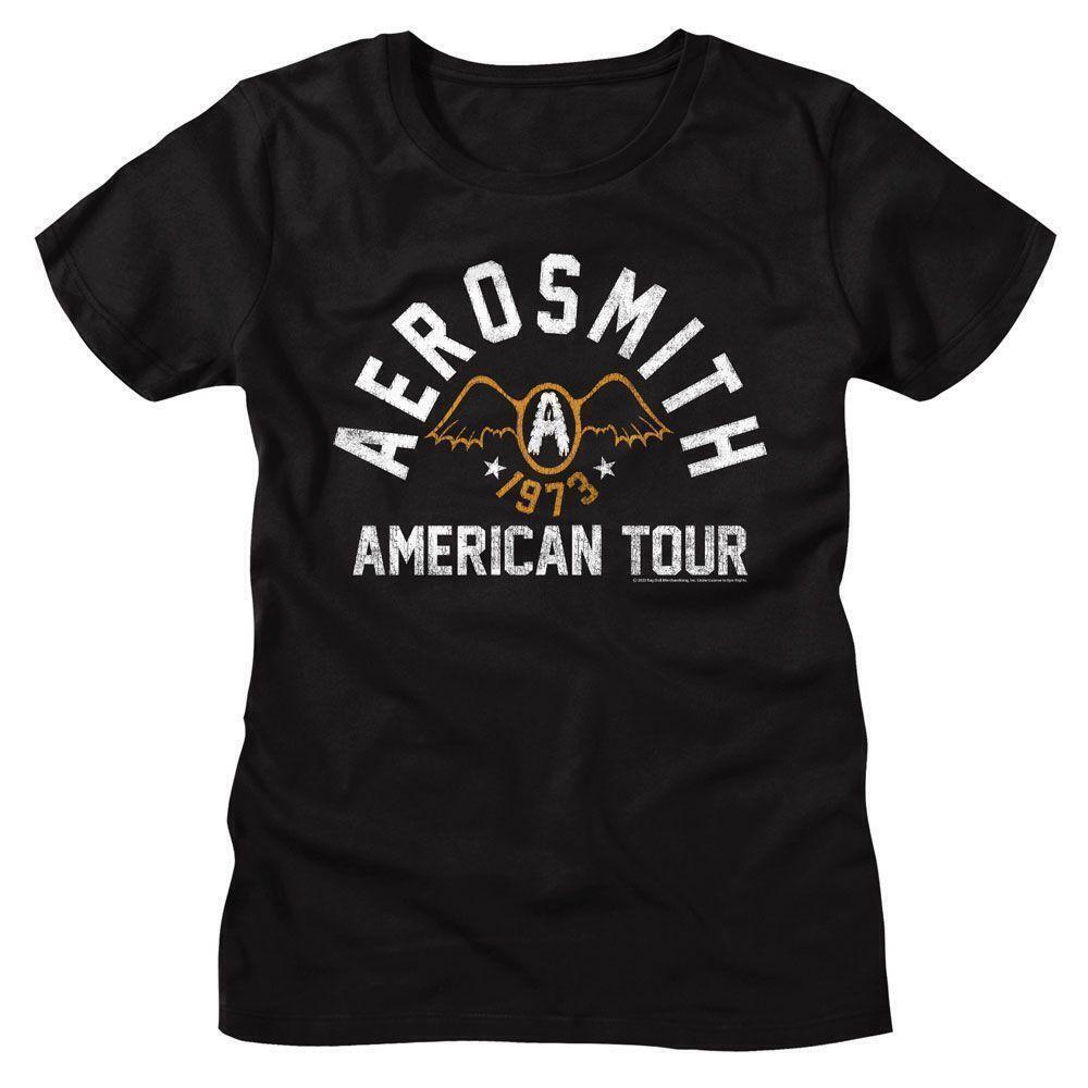 Aerosmith Seventy Three Black Womens T Shirt